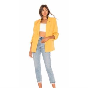 Lovers + Friends Yellow Blazer